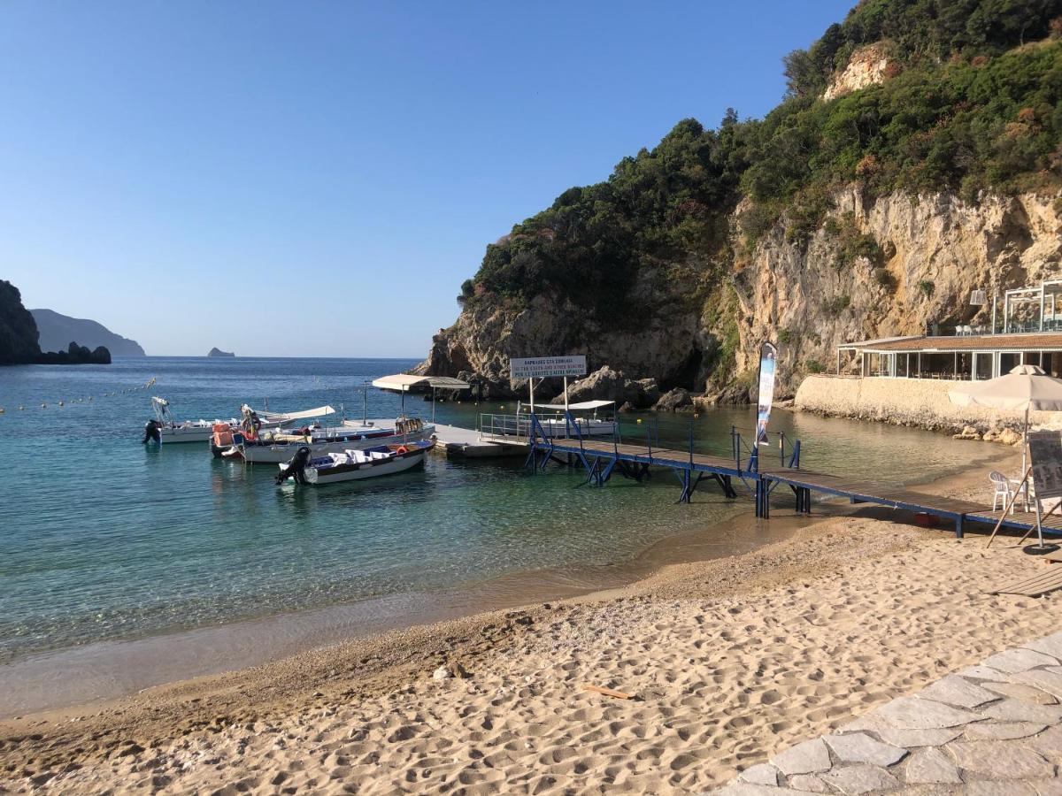 Villa Ampelaki "30 Meters To Beach" Paleokasztríca Kültér fotó